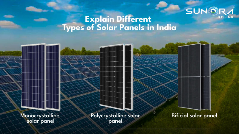 types of solar panels in India