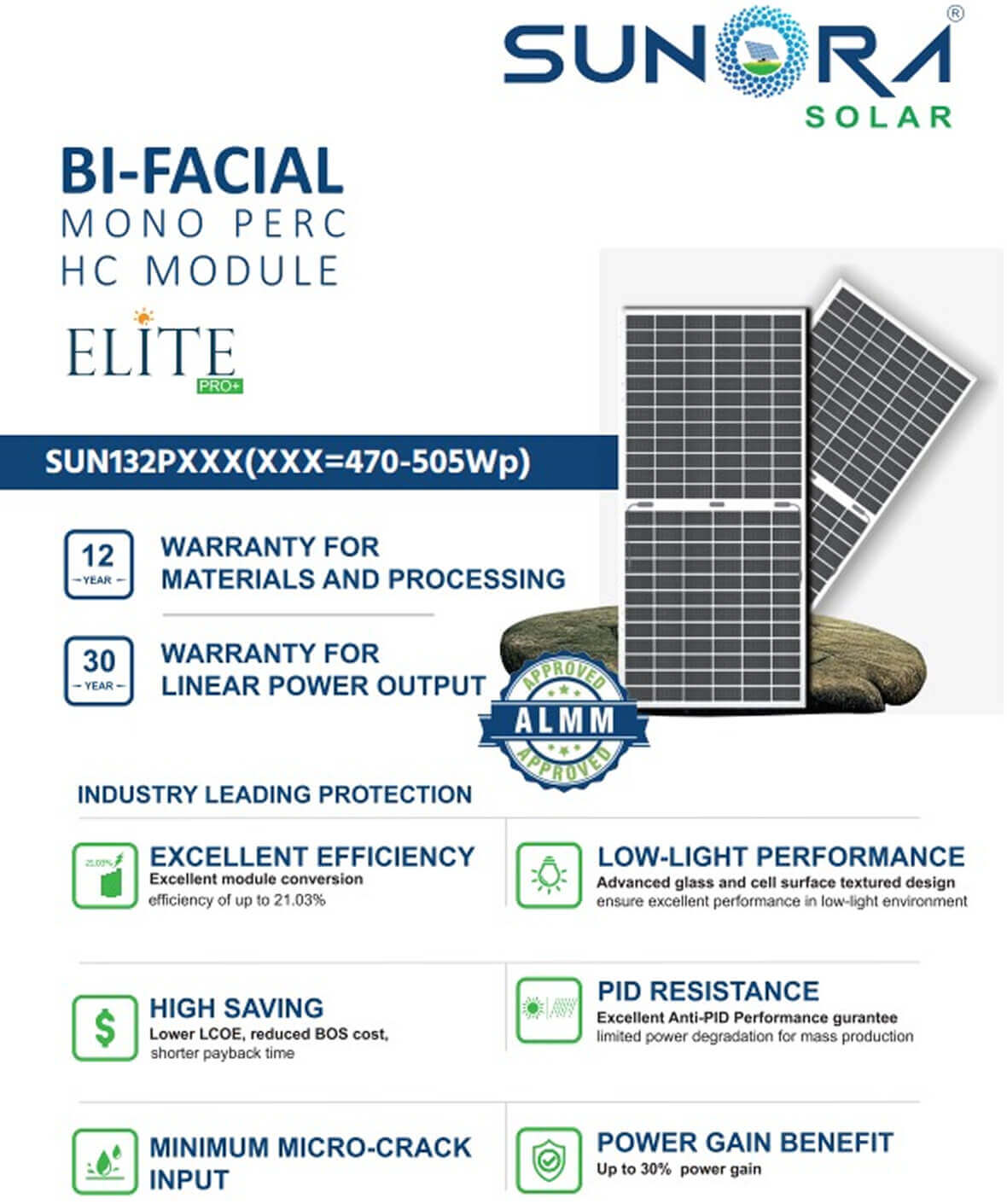 SUN132PXXX(XXX=470-505Wp)
