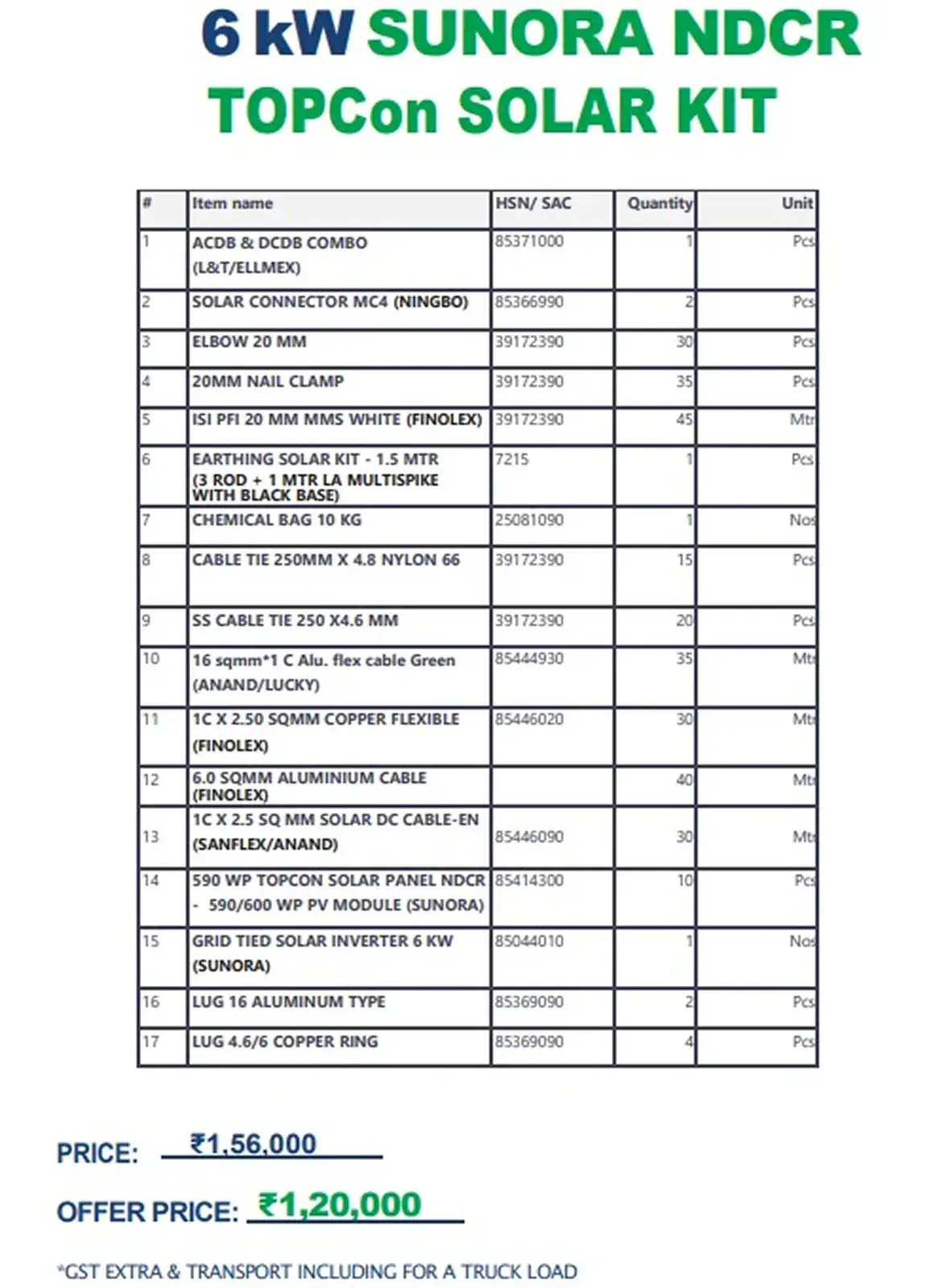 6kw Sunora Topcon ndcr Kit - Image 3