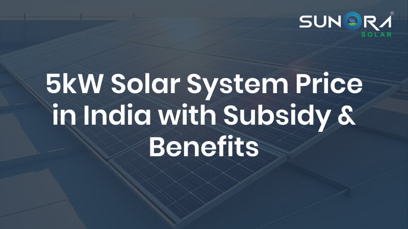 5kW solar system price in India