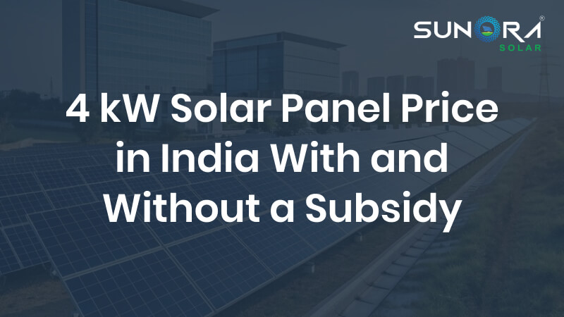 4kW Solar Panel Price in India